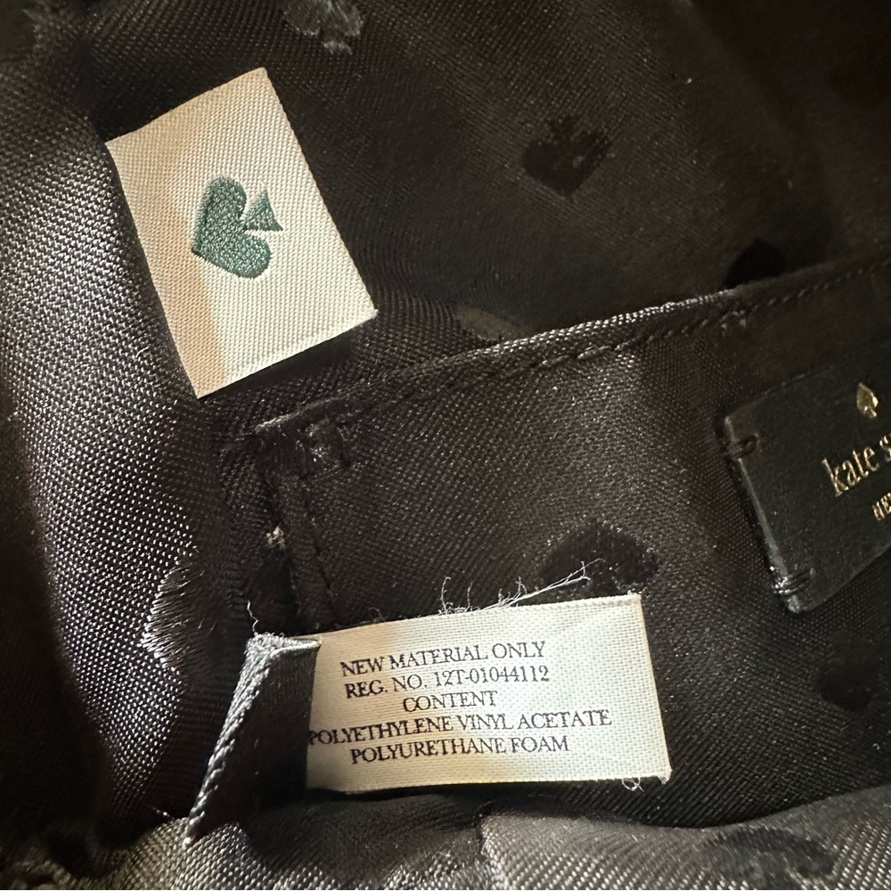 KATE SPADE BRIAR LANE QUILTED MINI CONVERTIBLE BACKPACK BLACK - Picture 7 of 7